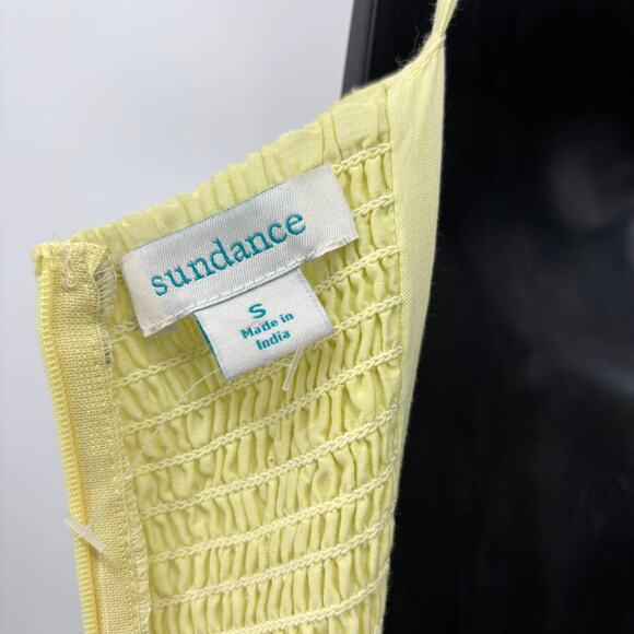 Sundance Dress Small Maxi Embroidered Floral Tiered Cotton Silk Beach Resort EUC - Picture 11 of 11